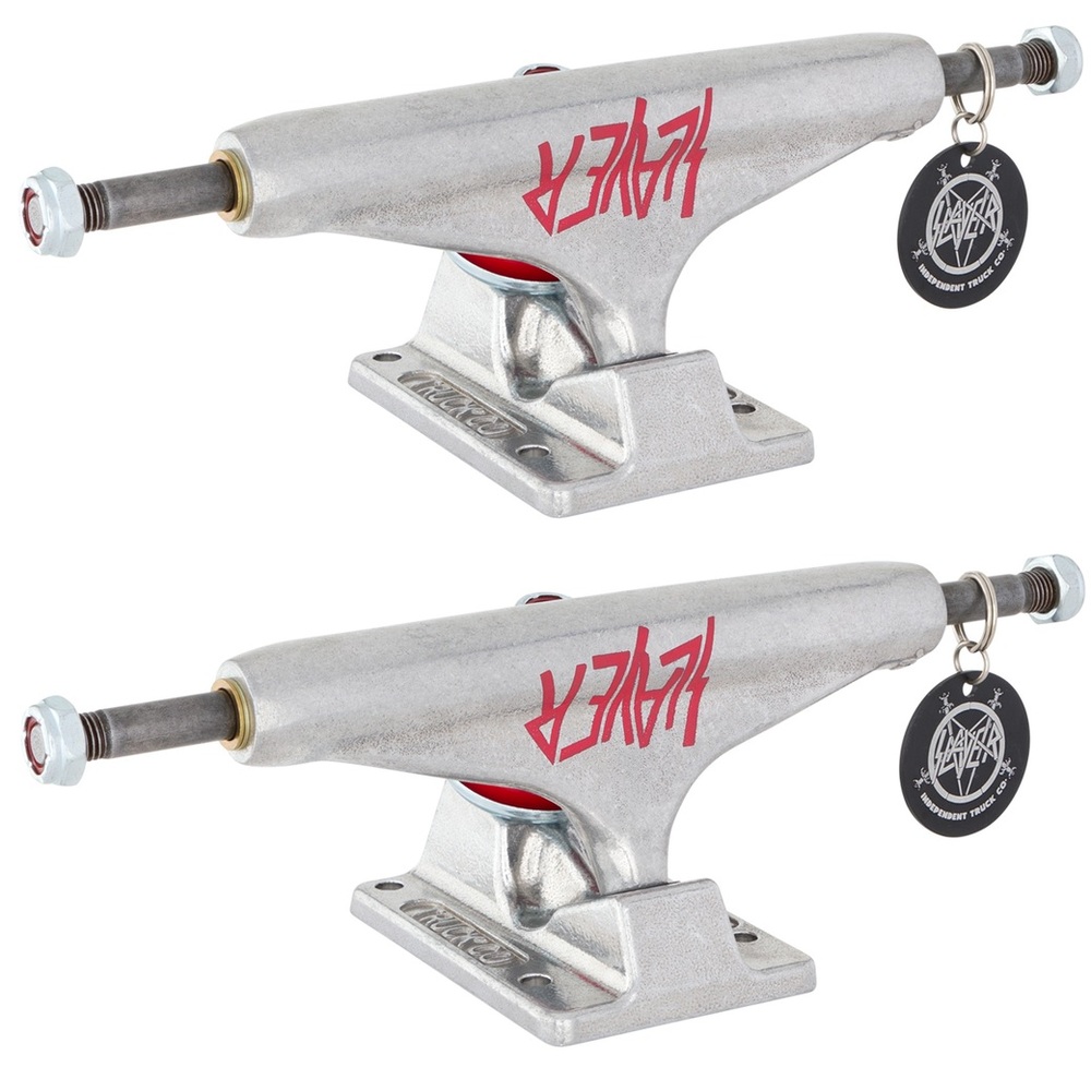 Independent Slayer Polished Standard Set Of 2 Silver Skateboard Trucks [Size: 139]