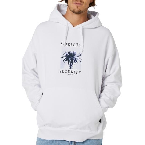 Thrills Spiritual Security Slouch White Hoodie [Size: L]