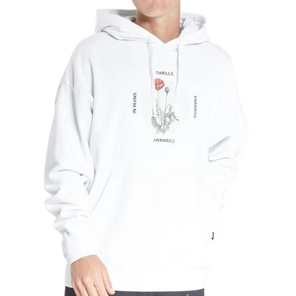 Thrills Modern Lover Slouch White Hoodie [Size: M]