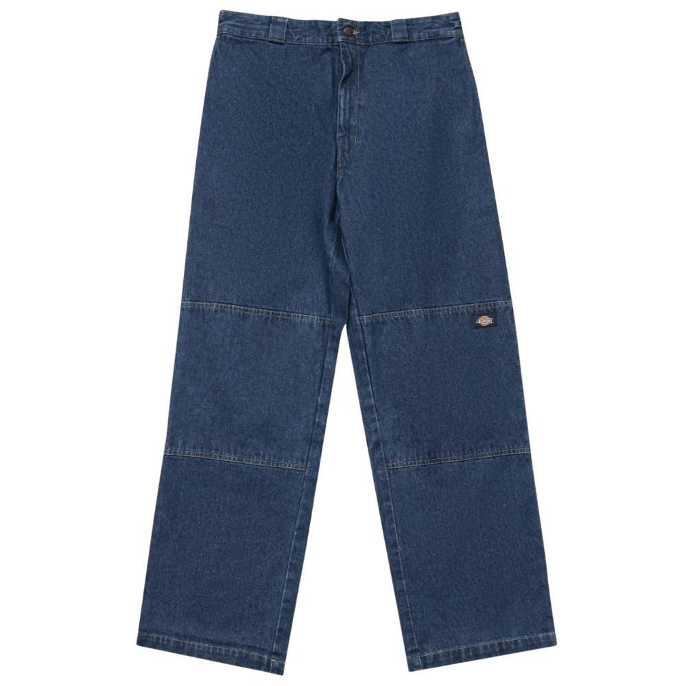 Dickies Loose Fit Double Knee 85-283 Denim Stone Washed Indigo Pants [Size: 24]