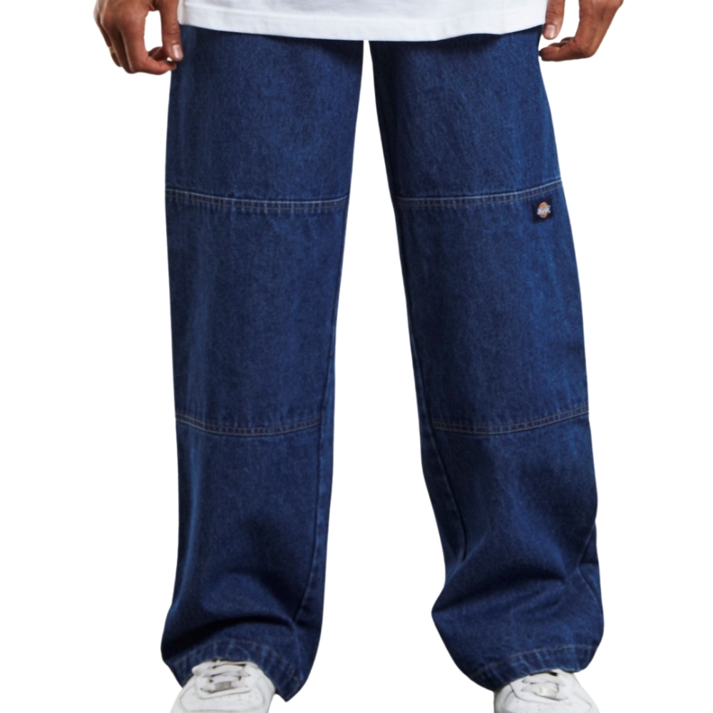 Dickies Loose Fit Double Knee 85-283 Rinsed Indigo Pants [Size: 26]