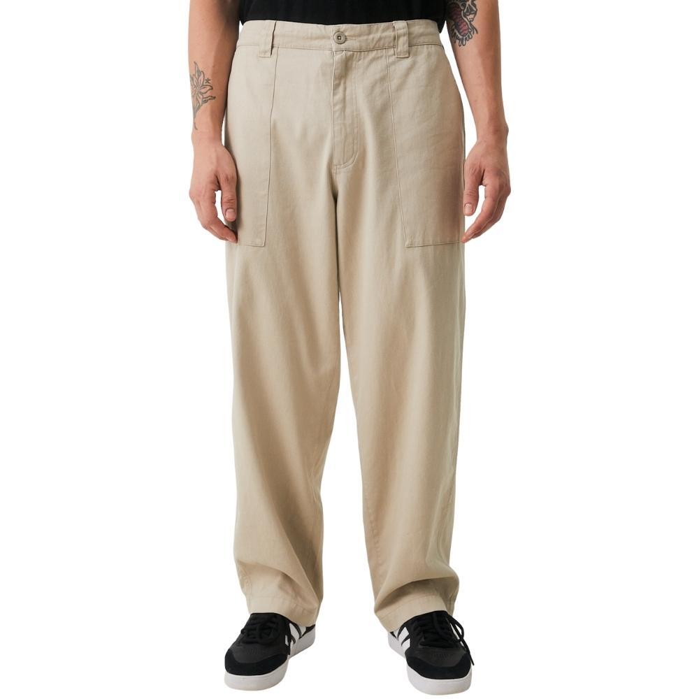 Afends Chess Club Hemp Relaxed Cement Pants [Size: S]