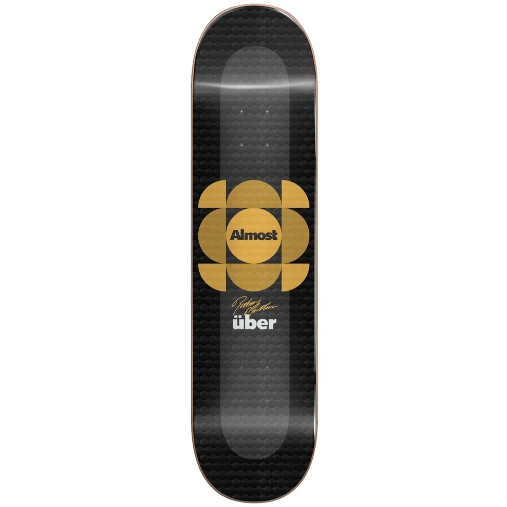 Almost Uber Expanded Mullen Gold 8.375 Skateboard Deck