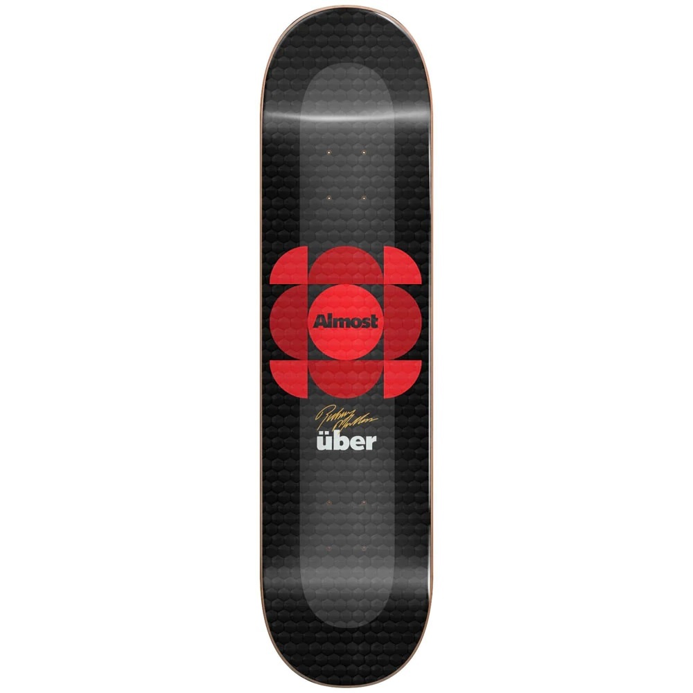 Almost Uber Expanded Mullen Red 8.0 Skateboard Deck