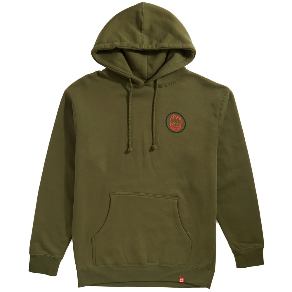 Spitfire Classic Swirl Overlay Army Hoodie [Size: M]