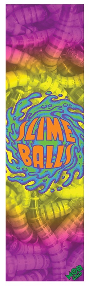 Mob Skateboard Grip Tape Sheet Slime Balls Worms 9 x 33