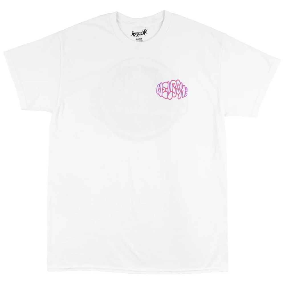Welcome Skateboards Tali Bubble White T-Shirt [Size: S]