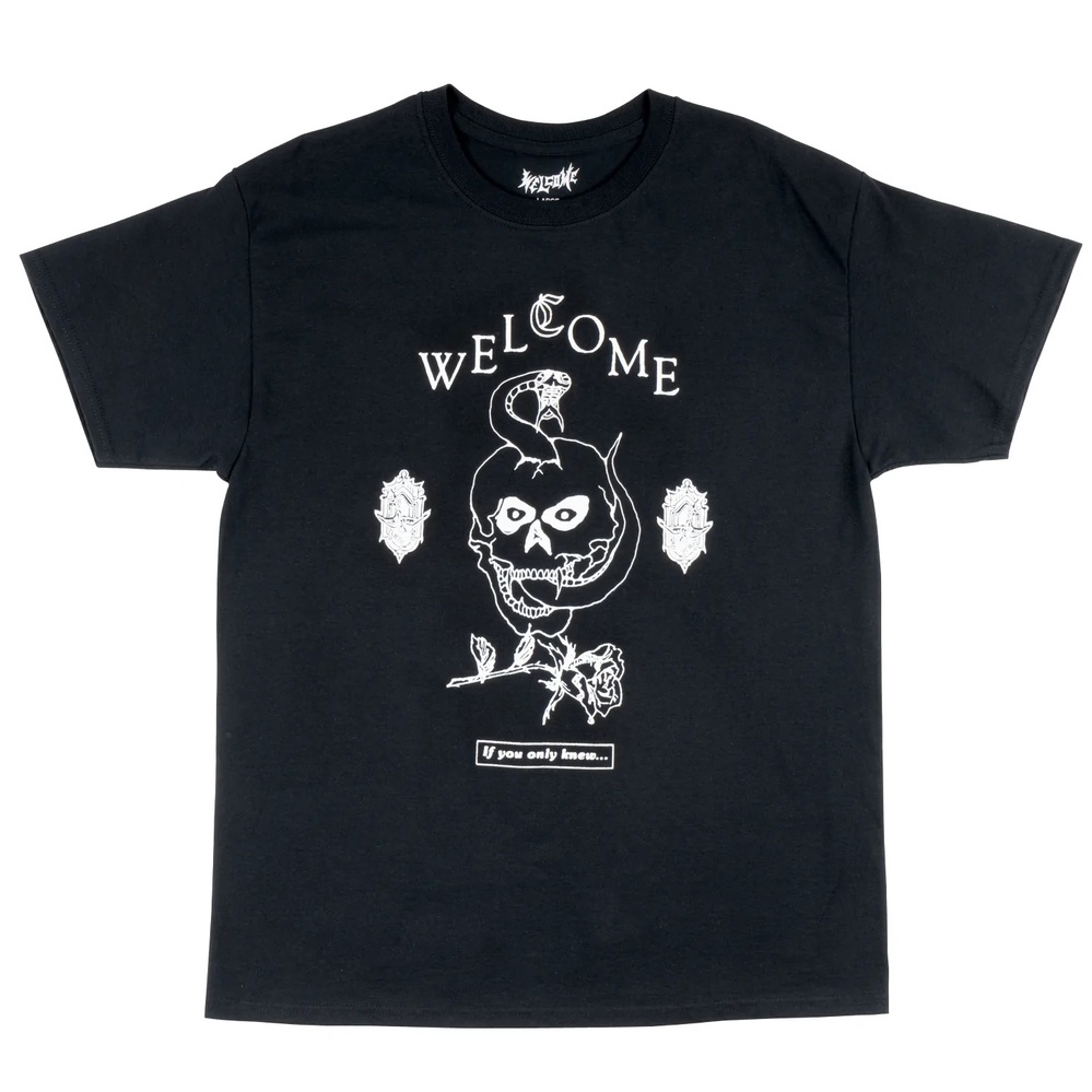Welcome Skateboards Fangs Black T-Shirt [Size: S]
