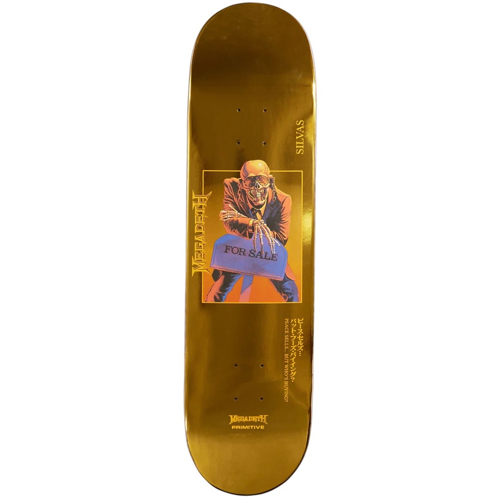 Primitive x Megadeth Peace Sells SIlvas 8.125 Skateboard Deck