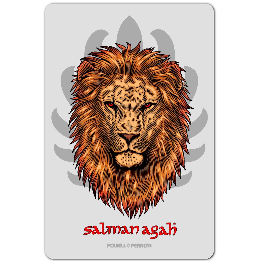 Powell Peralta Salman Agah Lion Skateboard Sticker