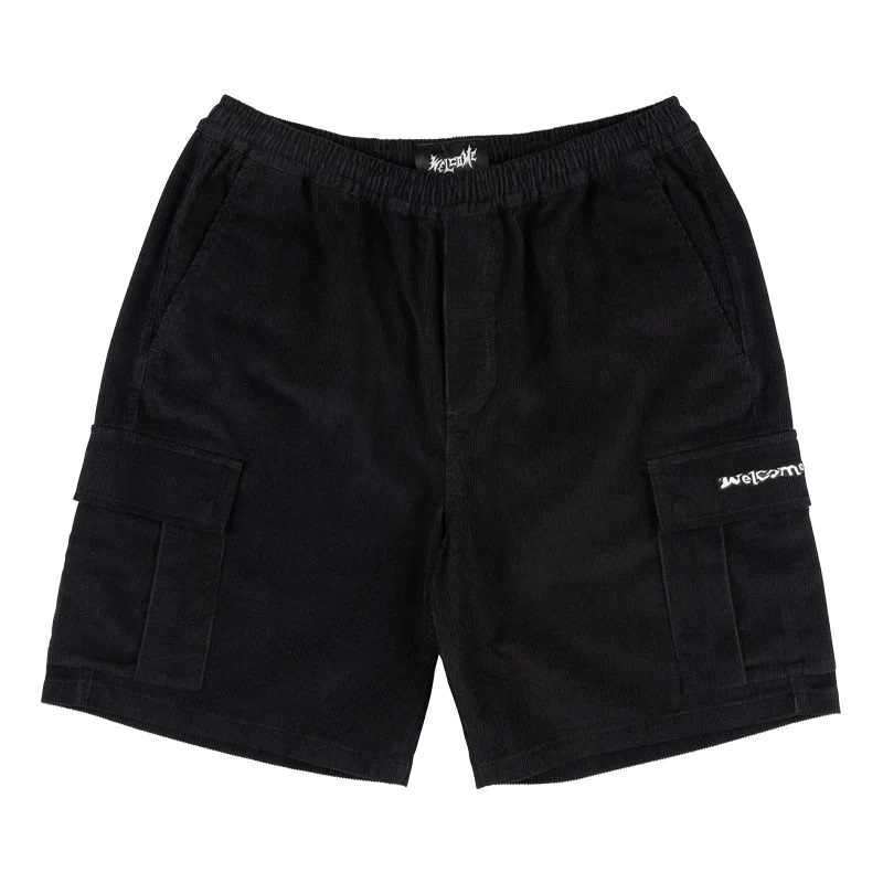 Welcome Skateboards Chamber Corduroy Black Shorts [Size: XS]