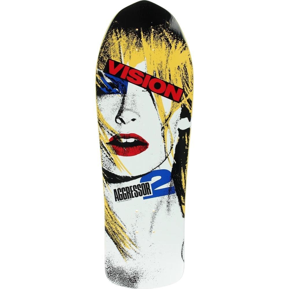 Vision Aggressor II Yellow Skateboard Deck