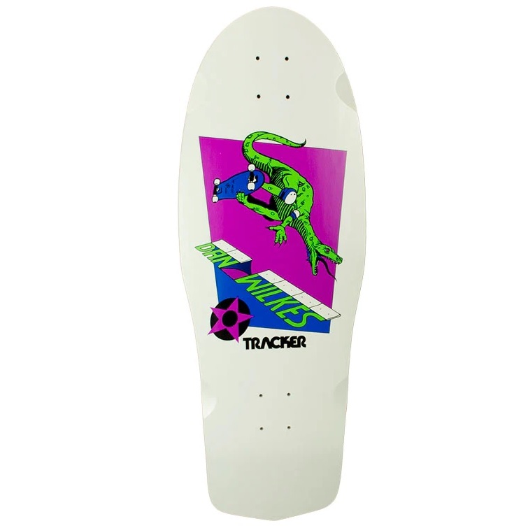Tracker Dan Wilkes Reissue White Skateboard Deck