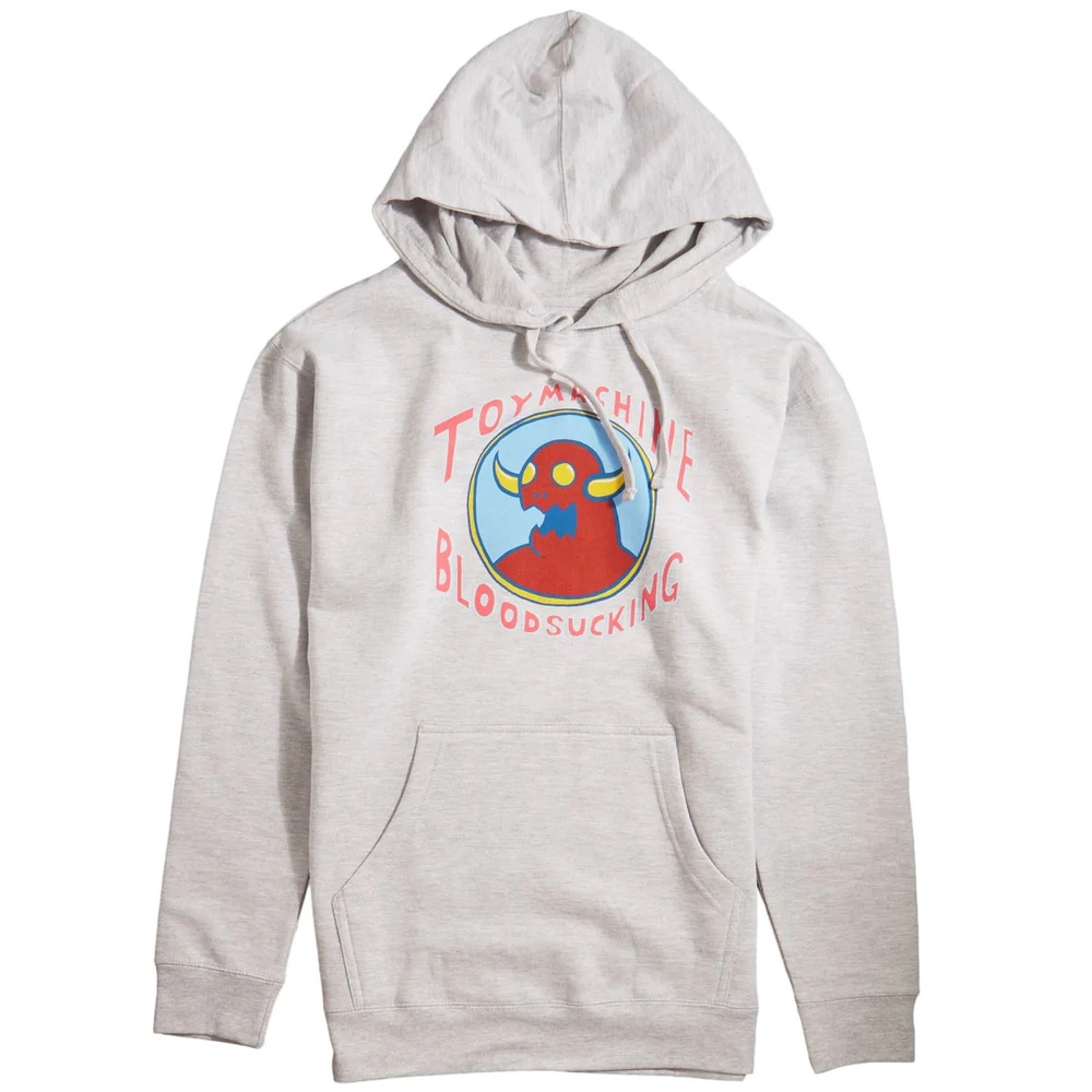 Toy Machine Tally Ho Monster Heather Grey Hoodie [Size: M]