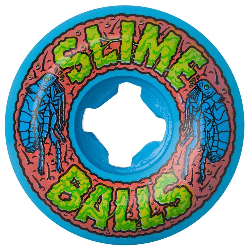 Slime Balls Flea Balls Speed Balls Blue 99A 53mm Skateboard Wheels