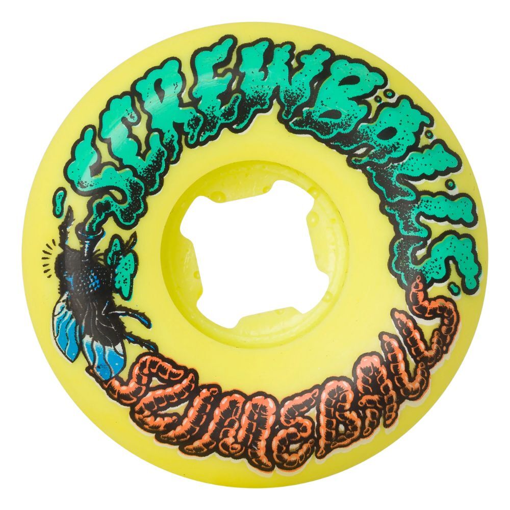 Slime Balls Screw Balls Speed Balls Yellow 99A 54mm Skateboard Wheels