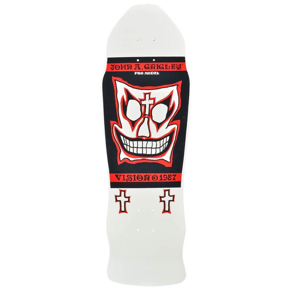Vision Grigley I Reissue White Red Skateboard Deck