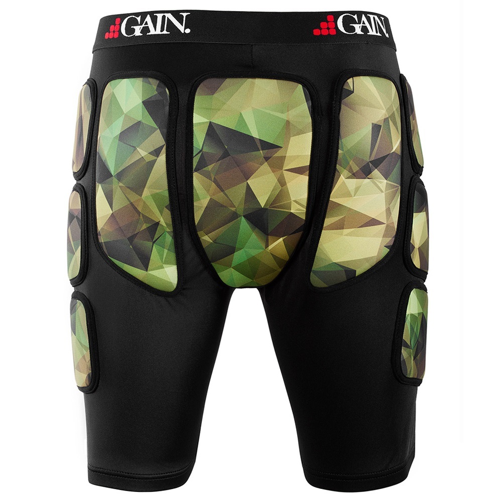 Gain The Sleeper Black Camo Hip Bum Protectors [Size: XXS]