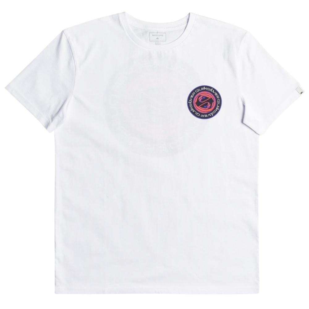 Quiksilver Circle Game White Youth T-Shirt [Size: 10]