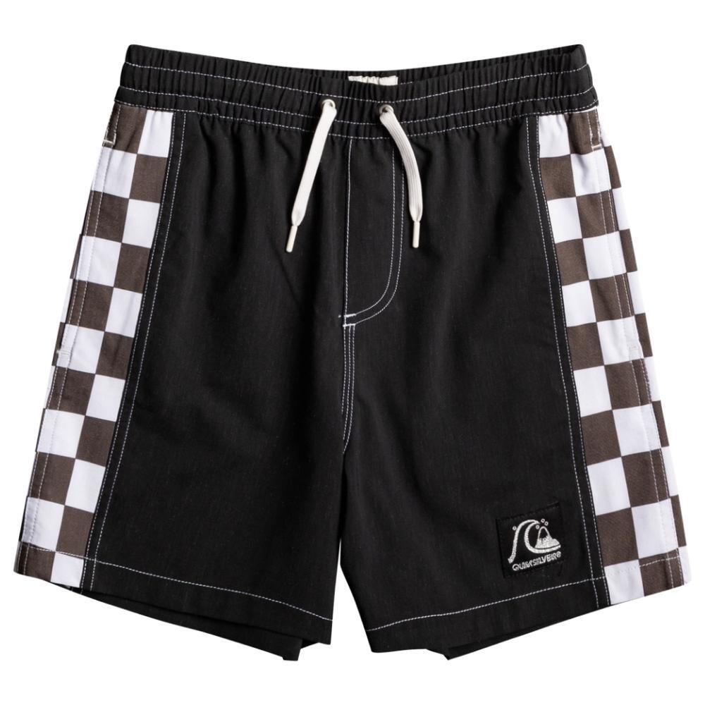 Quiksilver Original Arch Volley Black 14" Youth Shorts [Size: 8]