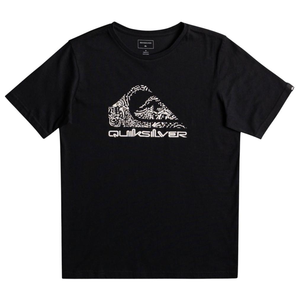 Quiksilver Funky Fills Black Youth T-Shirt [Size: 8]