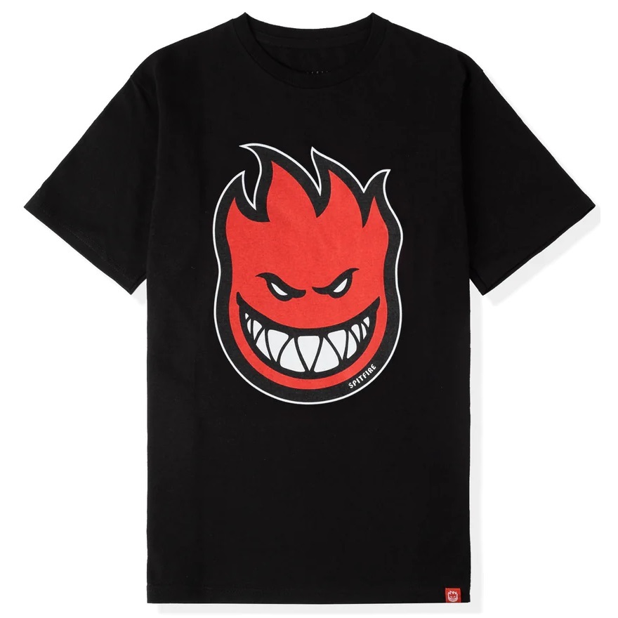 Spitfire Bighead Fill Black Red T-Shirt [Size: S]