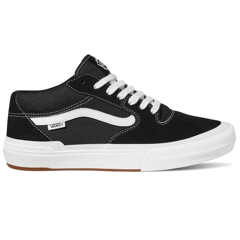 Vans Style 114 Black White Shoes [Size: US 12]