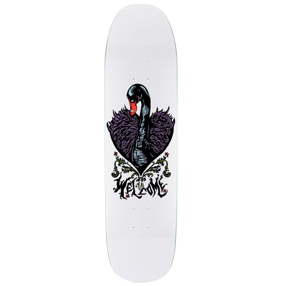 Welcome Black Swan On Son Moontrimmer White 8.25 Skateboard Deck