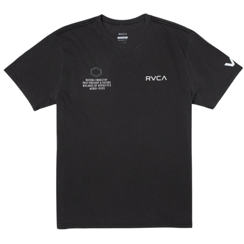 RVCA Big Pin Hex Black T-Shirt [Size: L]