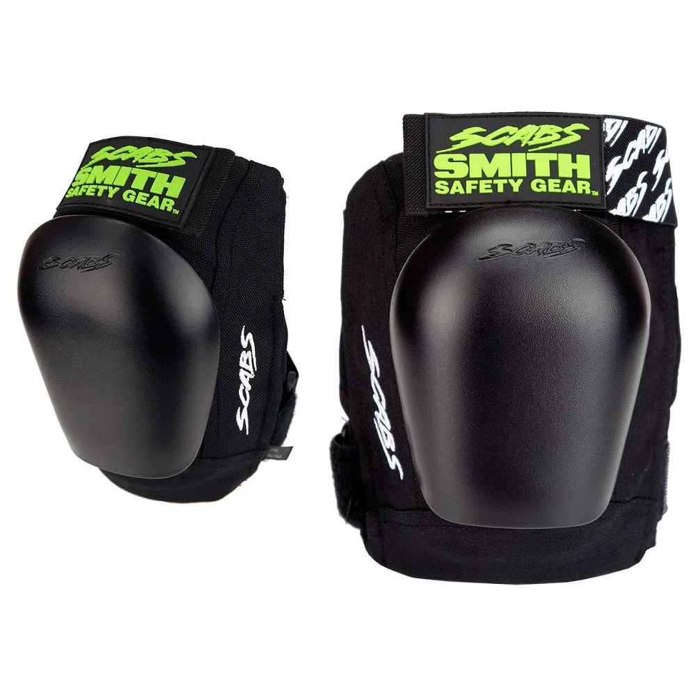 Smith Scabs Junior Pro Black Black Caps Knee Pads [Size: S/M]