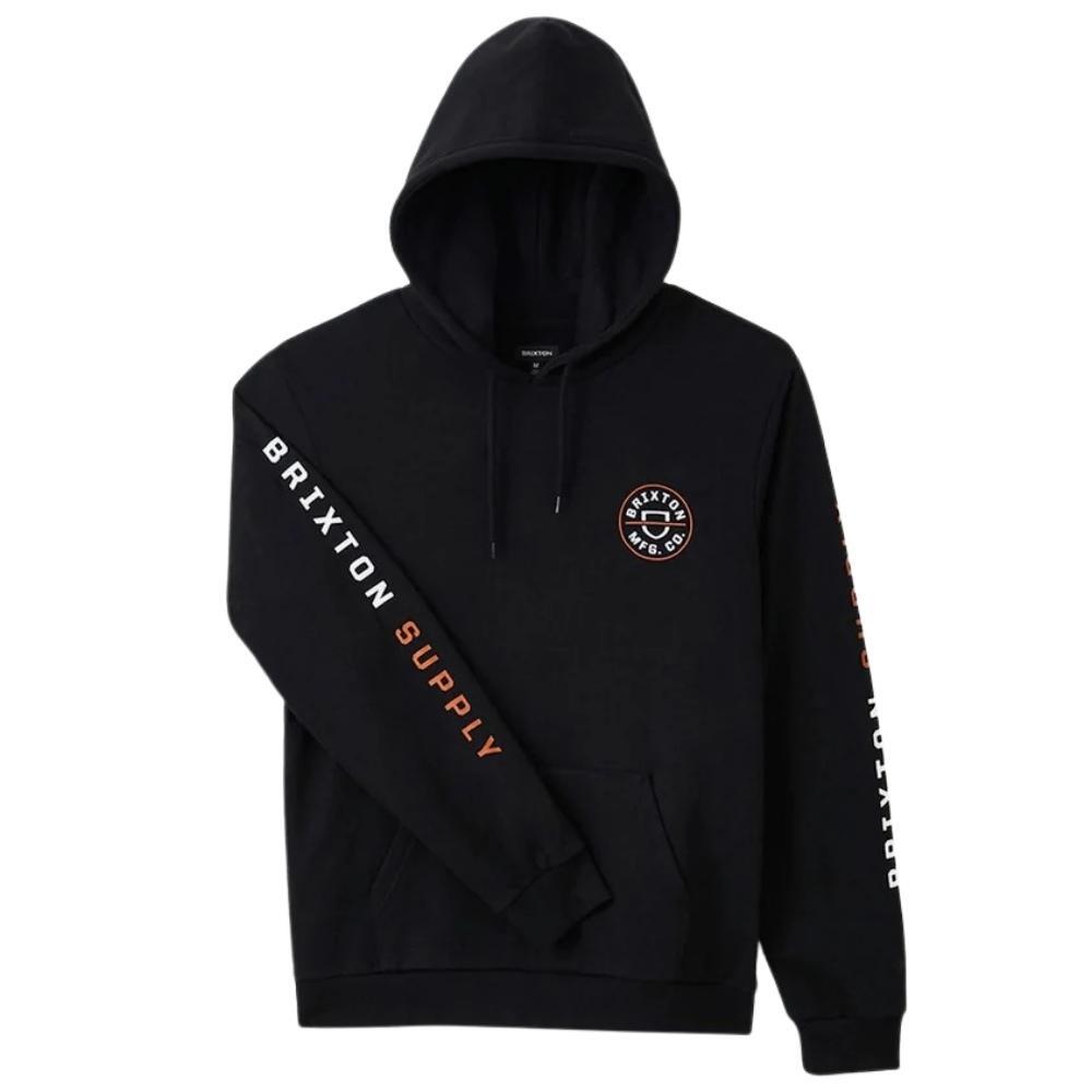 Brixton Crest Black Caramel White Hoodie [Size: M]