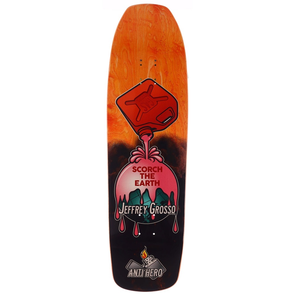 Anti Hero Scorch Earth Grosso Orange 9.25 Skateboard Deck