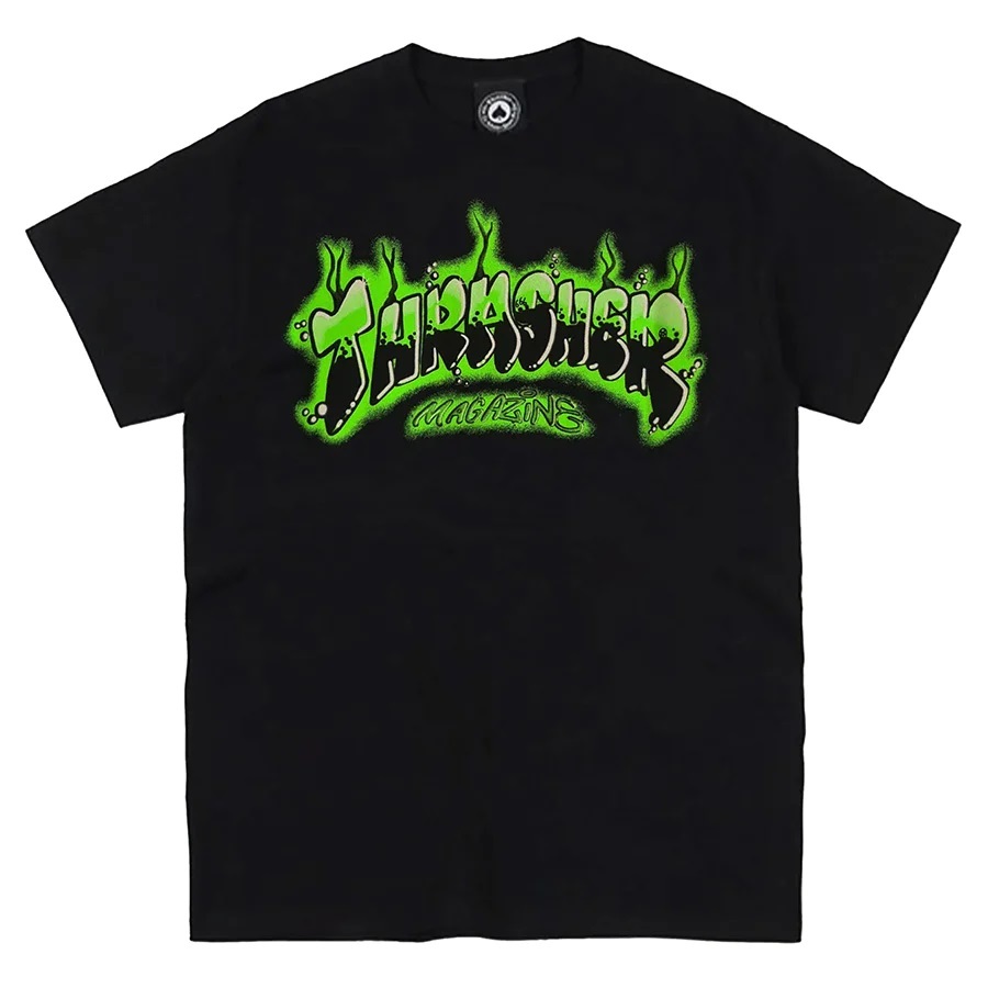 Thrasher Airbrush Black T-Shirt [Size: S]