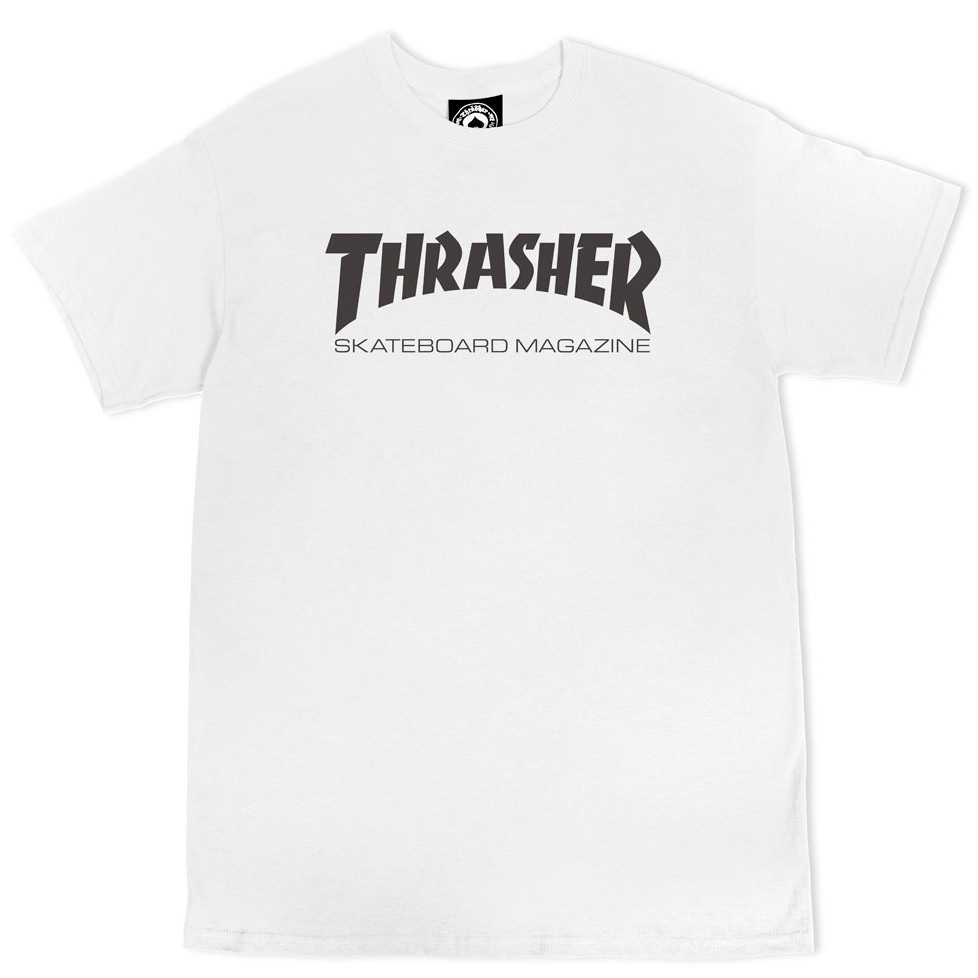 Thrasher Skate Mag White Youth T-Shirt [Size: XS]