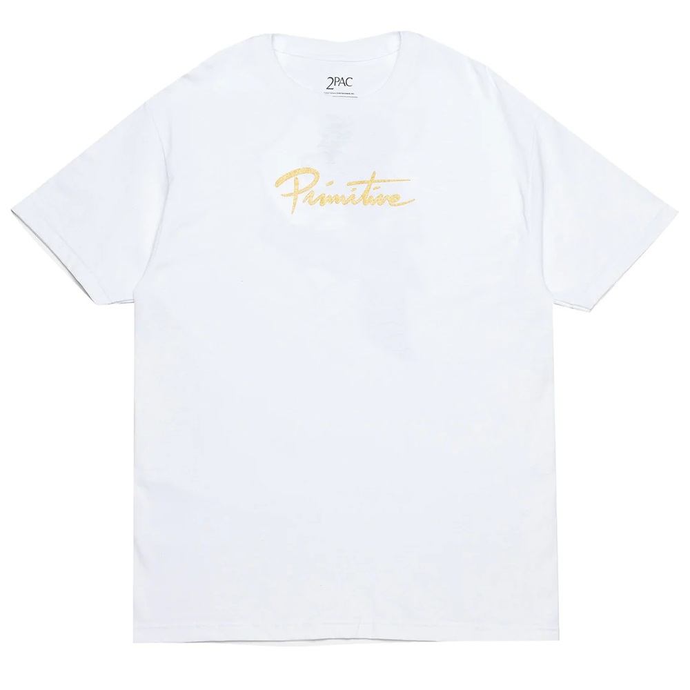 Primitive Tupac Praise White T-Shirt [Size: S]