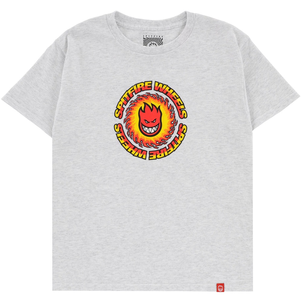 Spitfire OG Fireball Ash Youth T-Shirt [Size: Youth M]