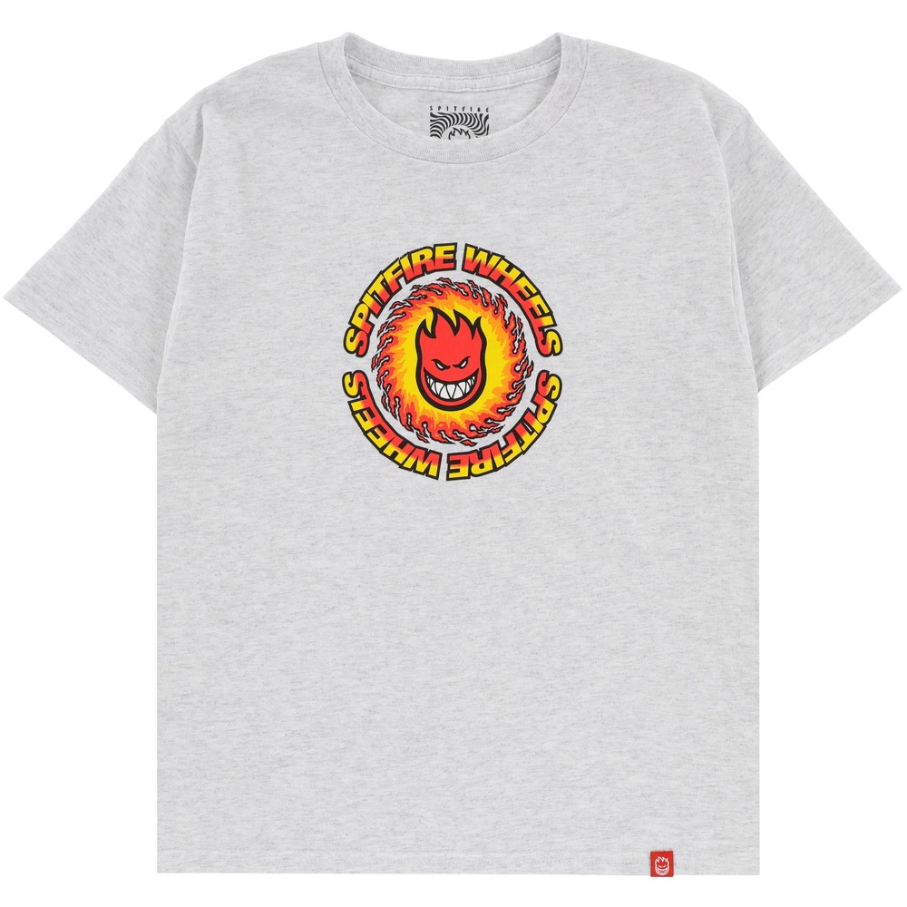 Spitfire OG Fireball Ash Youth T-Shirt [Size: S]
