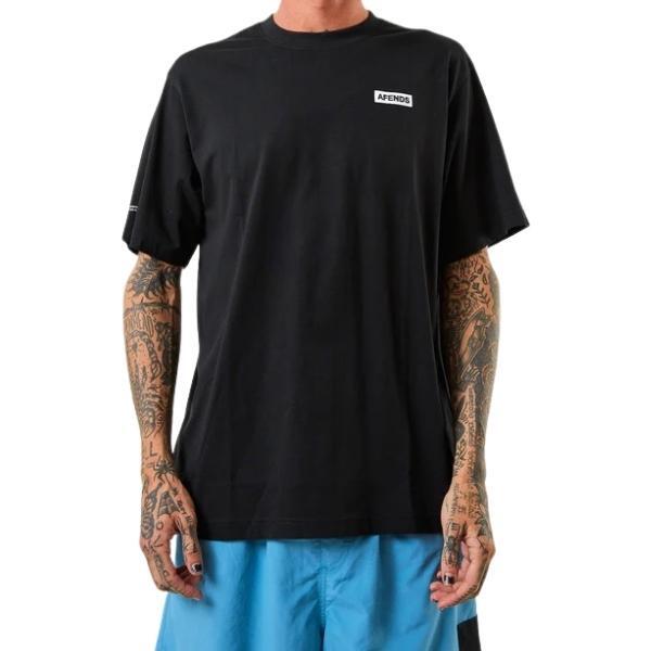 Afends Information Recycled Retro Black T-Shirt [Size: M]