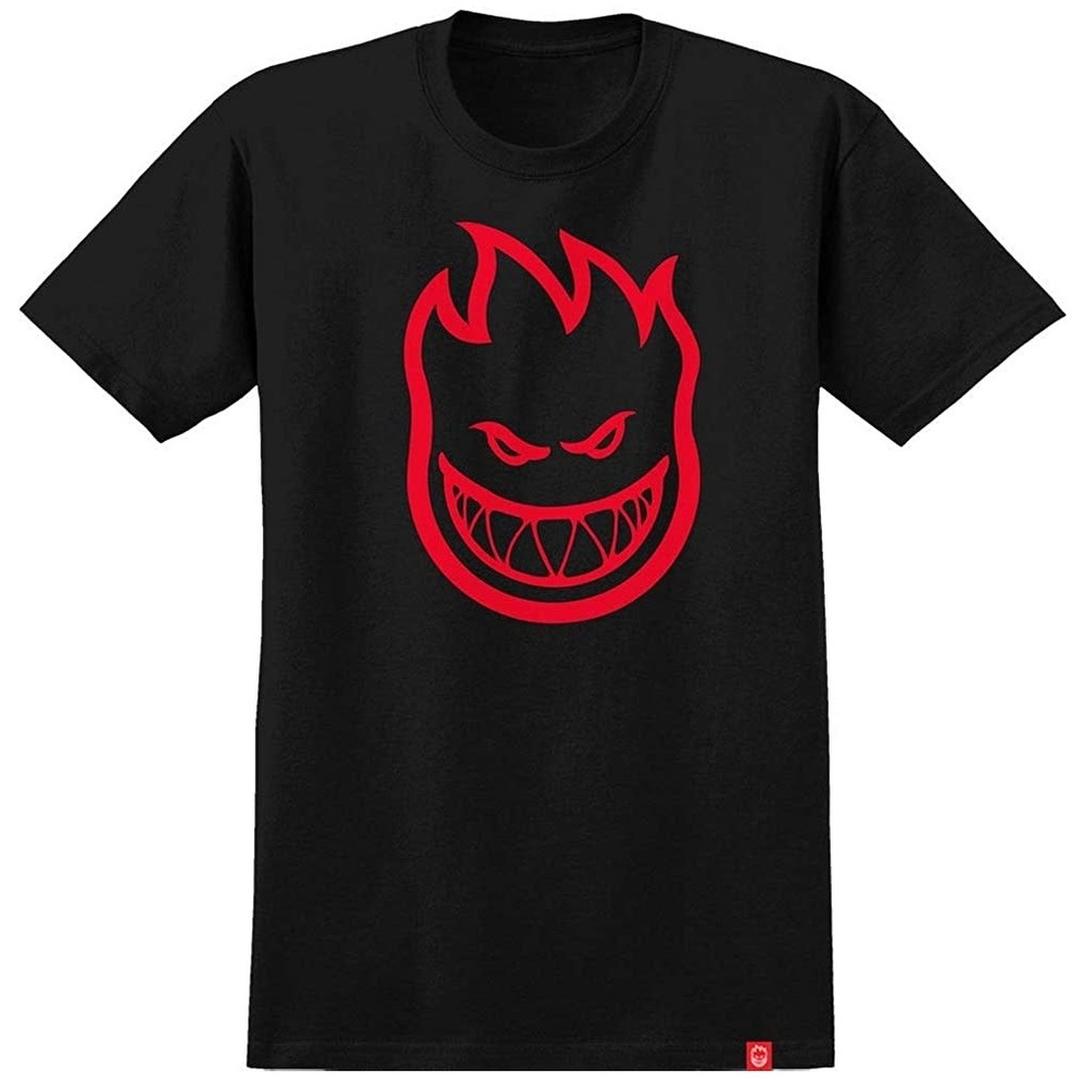 Spitfire Bighead Black Red T-Shirt [Size: S]