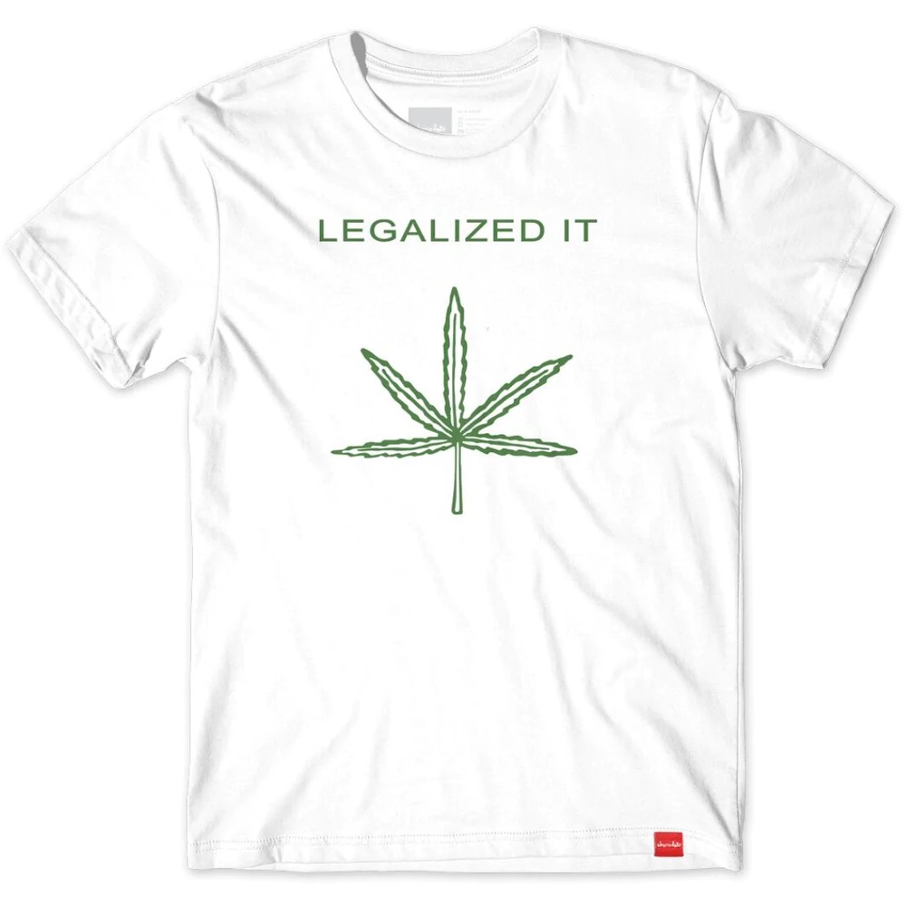 Chocolate Legalized It White T-Shirt [Size: S]