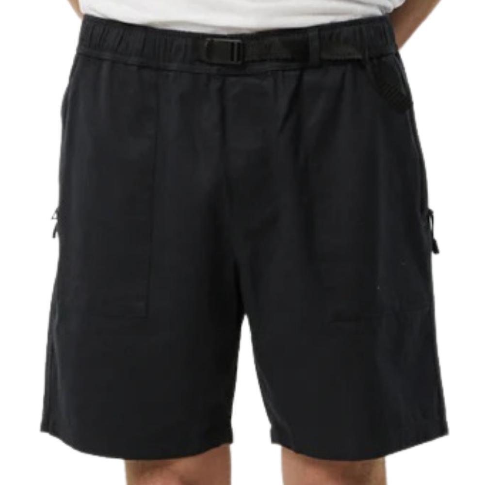 Afends Cabal Hemp Elastic Waist Black Shorts [Size: XS]