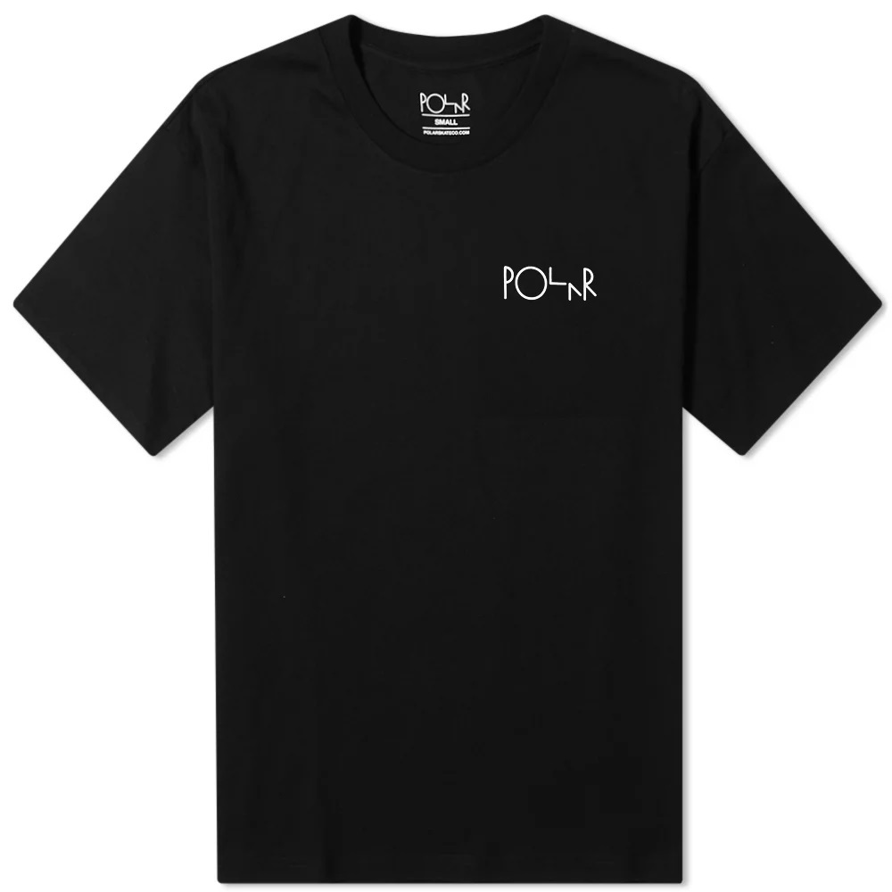 Polar Skate Co Stroke Logo Black T-Shirt [Size: L]