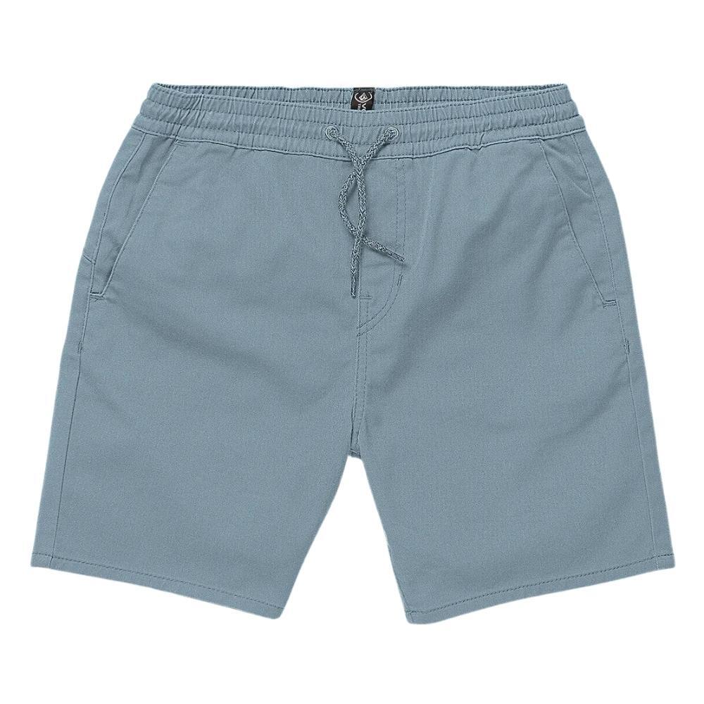 Volcom Frickin Mix Elastic Waist Slate Blue Youth Shorts [Size: 10]