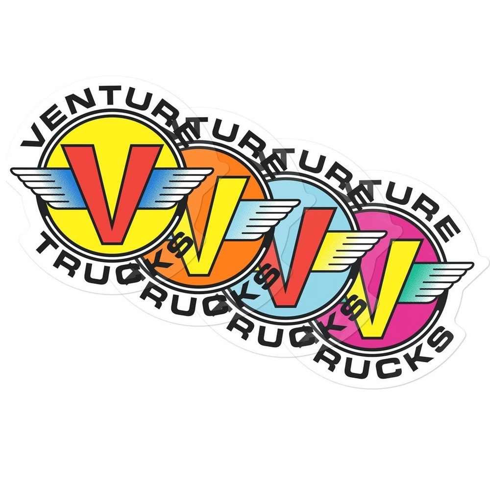 Venture Truck Wings Medium x 1 Skateboard Sticker [Colour: Orange]