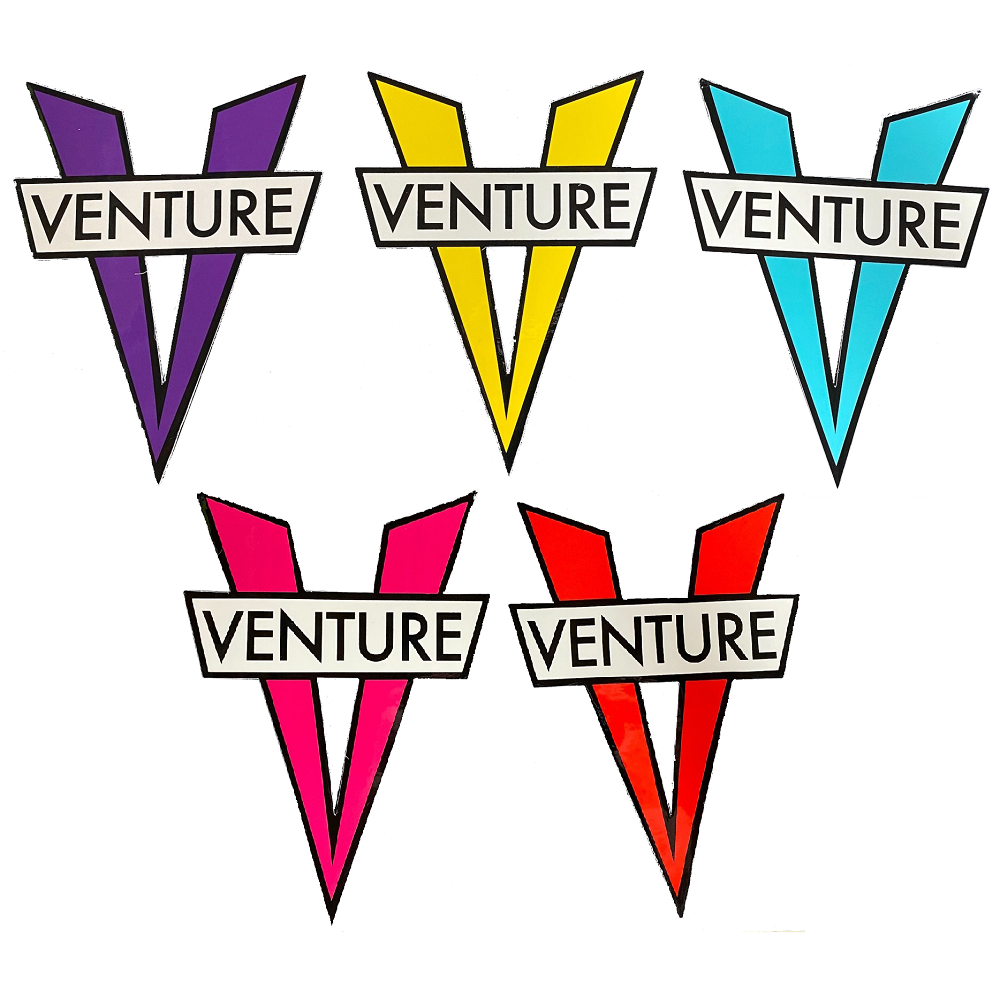 Venture Truck Bar Die Cut Medium x 1 Skateboard Sticker [Colour: Red]