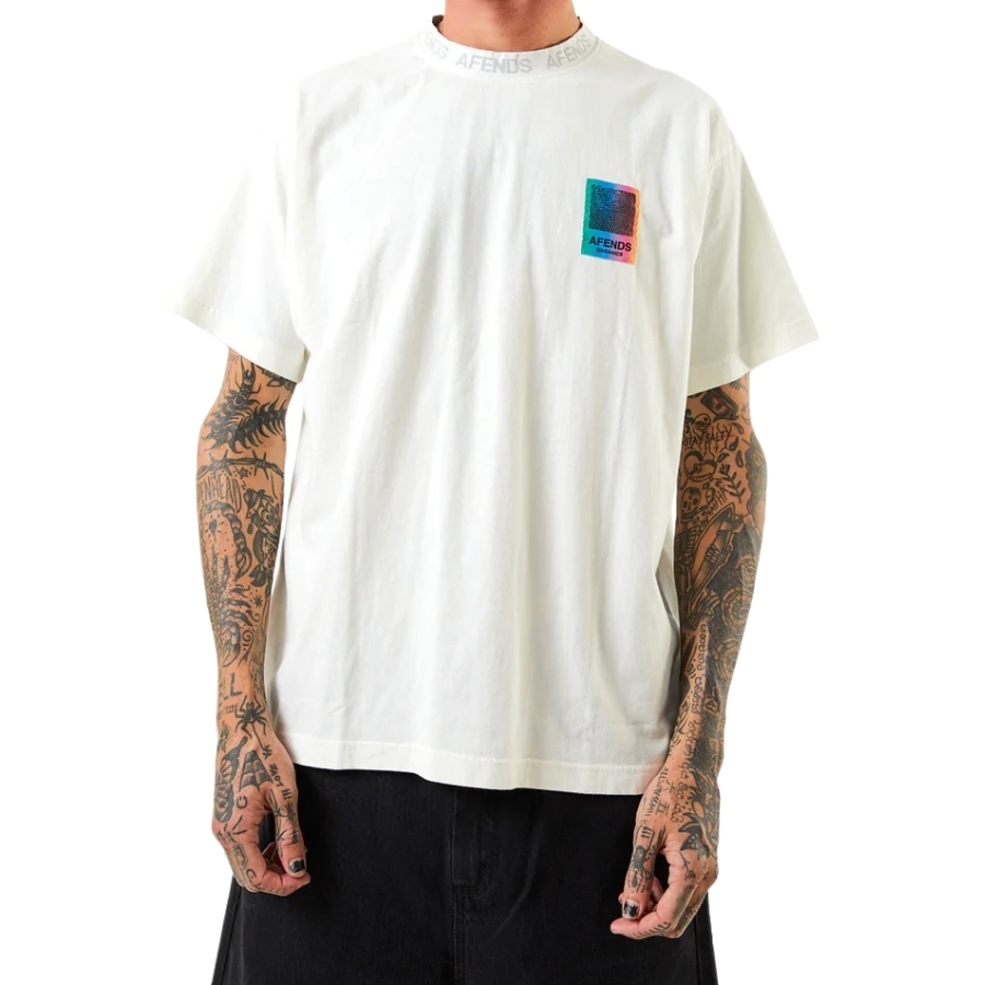 Afends Studio Organic Off White T-Shirt [Size: S]