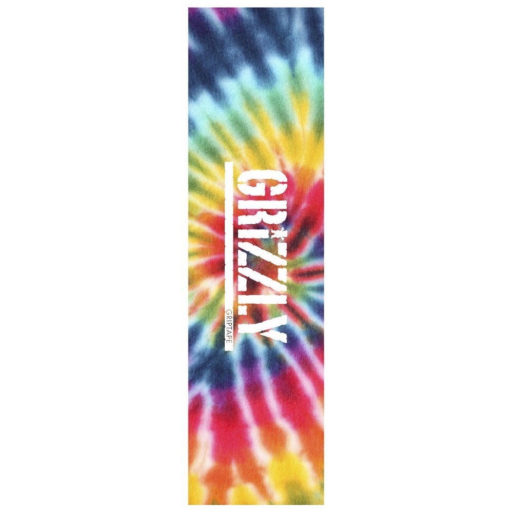 Grizzly Grip Tie Dye Summer 22 Print 2 9 x 33 Skateboard Grip Tape Sheet