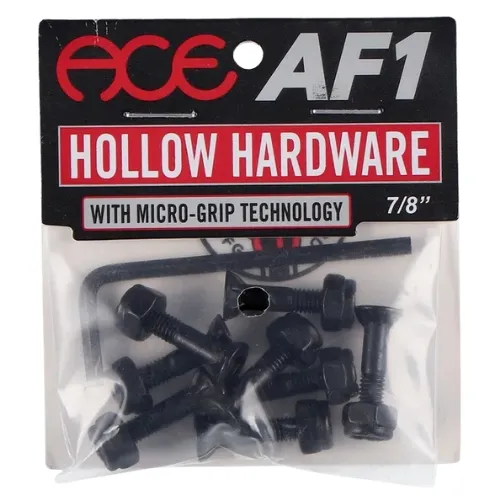 Ace Trucks AF1 Hollow Grippers Black 7/8" Allen Hardware
