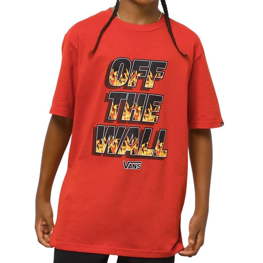 Vans Digi Flames Molten Lava Youth T-Shirt [Size: L]