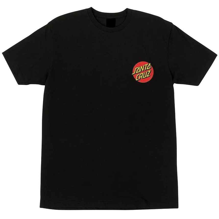 Santa Cruz Classic Dot Black Youth T-Shirt [Size: 8]